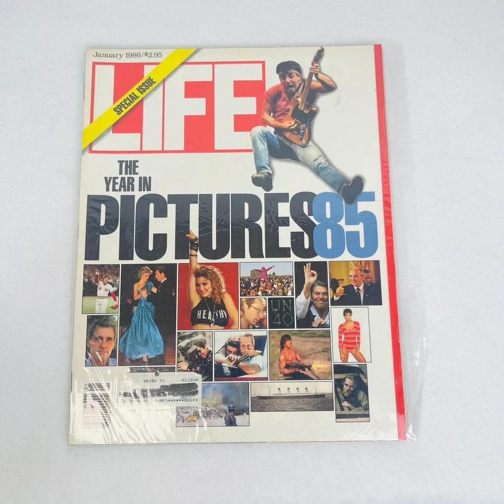 Vintage LIFE Magazine January 1986 Year in Pictures 85 Bruce Springsteen Cover